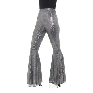 Smiffy's Disco Broek Holografisch Zilver