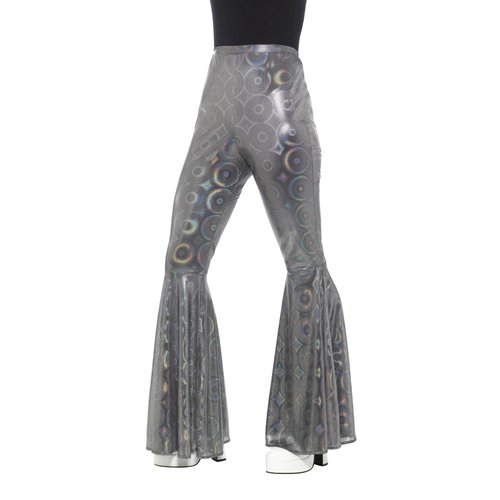 Disco Broek Holografisch Zilver 