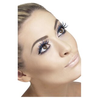 Wimpers Spinnenwebben met Glitter - Blauw