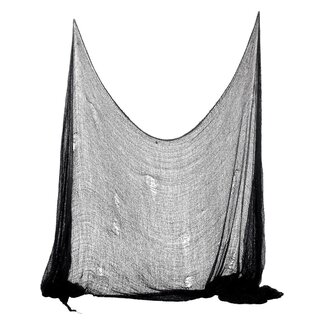 Smiffy's Griezelige Doek - Zwart - 75x300cm