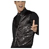 Smiffy's Glitter Gillet - Zwart