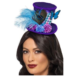 Smiffy's Mad Hatter Mini Feather Hat