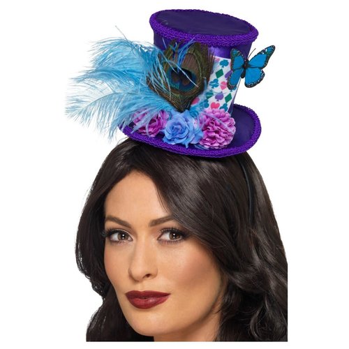 Mad Hatter Mini Feather Hat 