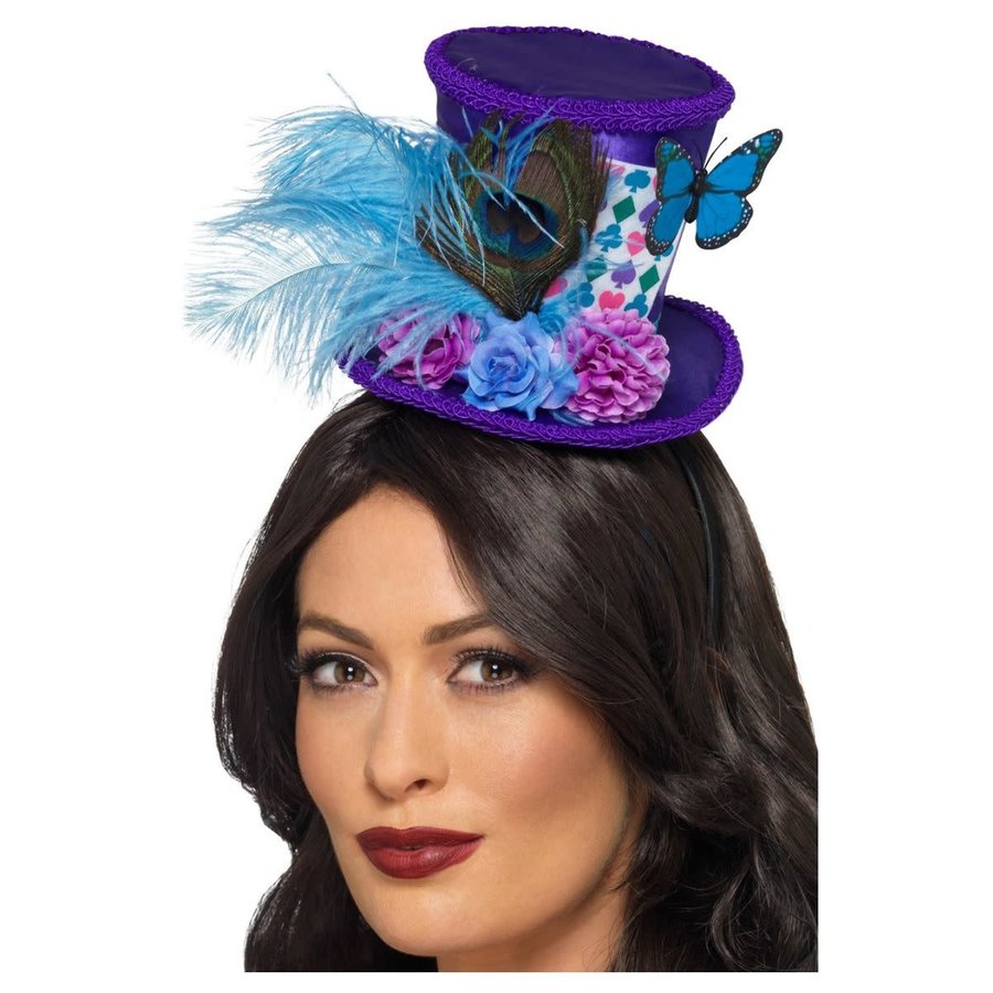 Mad Hatter Mini Feather Hat-1