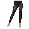 80's Lace Leggings -  Zwart