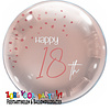 Folieballon Elegant Blush 18 Jaar