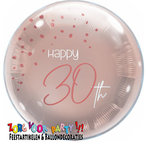 Folieballon Elegant Blush 30 Jaar 