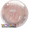 Folatex Folieballon Elegant Blush 80 Jaar