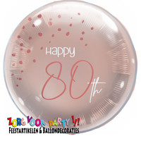 thumb-Folieballon Elegant Blush 80 Jaar-1