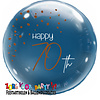 Folatex Folieballon Elegant True Blue 70 Jaar