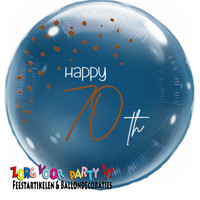 thumb-Folieballon Elegant True Blue 70 Jaar-1