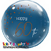 Folatex Folieballon Elegant True Blue 60 Jaar