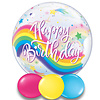 Qualatex Bubble Happy Birthday Rainbow Unicorns