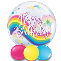 thumb-Bubble Happy Birthday Rainbow Unicorns-1