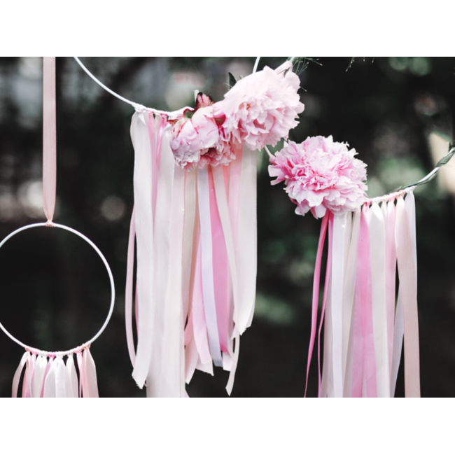 Satijn Lint Peach - 6 mm x 25 mtr