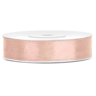 PartyDeco Satijn Lint Peach - 12 mm x 25 mtr