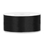 PartyDeco Satijn Lint Zwart - 25 mm x 25 mtr