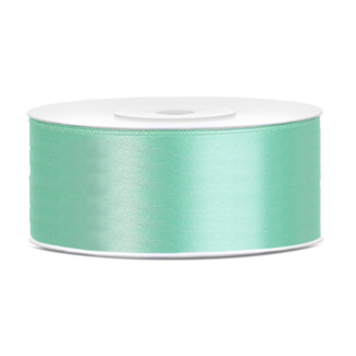 PartyDeco Satijn Lint Mint - 25 mm x 25 mtr