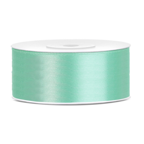 Satijn Lint Mint - 25 mm x 25 mtr 