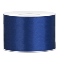 Satijn Lint Marine Blauw - 50 mm x 25 mtr