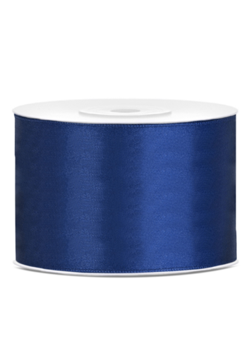 Satijn Lint Marine Blauw - 50 mm x 25 mtr 