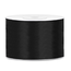 PartyDeco Satijn Lint Zwart - 50 mm x 25 mtr
