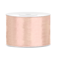 Satijn Lint Peach - 50 mm x 25 mtr