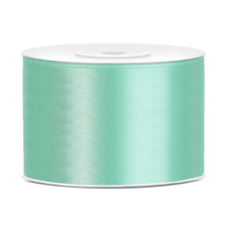 PartyDeco Satijn Lint Mint - 50 mm x 25 mtr