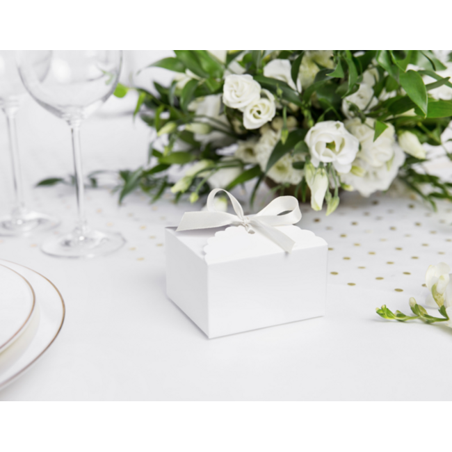 Satijn Lint Wit - 12 mm x 25 mtr