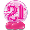 Qualatex Bubble Sparkle 21 Pink