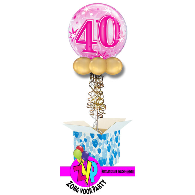 Bubble Sparkle 40 Pink