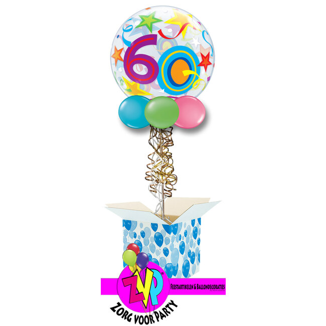 Bubble Ballon Gekleurd 60