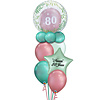 Qualatex Double Bubble Leeftijd Balloon Set Met Naam