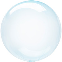 thumb-Folieballon Clearz Crystal Blauw-5