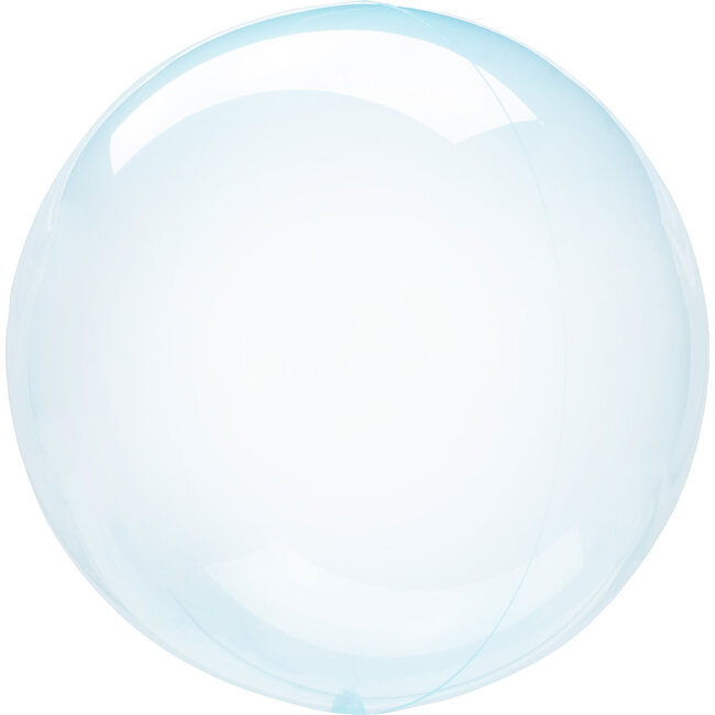 Folieballon Clearz Crystal Blauw