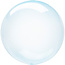 Folieballon Clearz Crystal Blauw