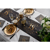 thumb-Tafel loper Zwart / Goud - 40 Jaar-2