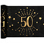 Tafel loper Zwart / Goud - 50 Jaar