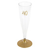 Champagne Flute - 40 Jaar - 140ml - 6st