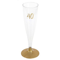 Champagne Flute - 40 Jaar - 140ml - 6st