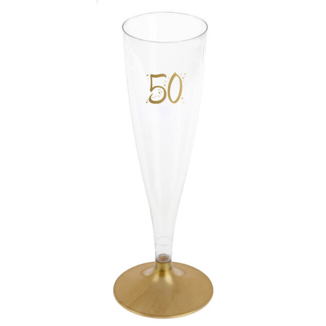 Champagne Flute - 50 Jaar - 140ml - 6st