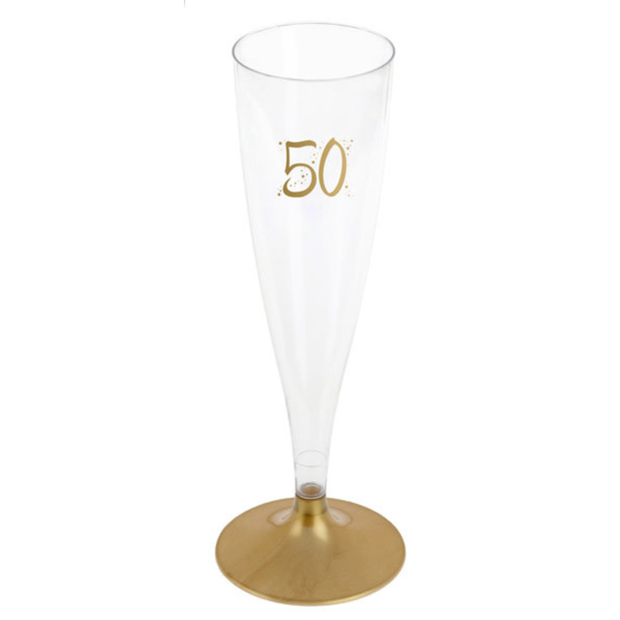 Champagne Flute - 50 Jaar - 140ml - 6st-1