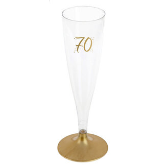 Champagne Flute - 70 Jaar - 140ml - 6st