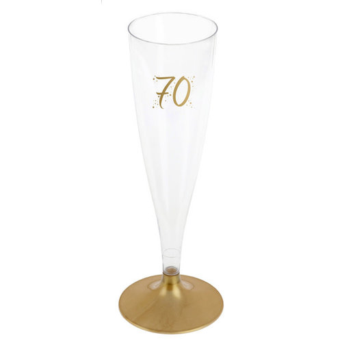 Champagne Flute - 70 Jaar - 140ml - 6st 