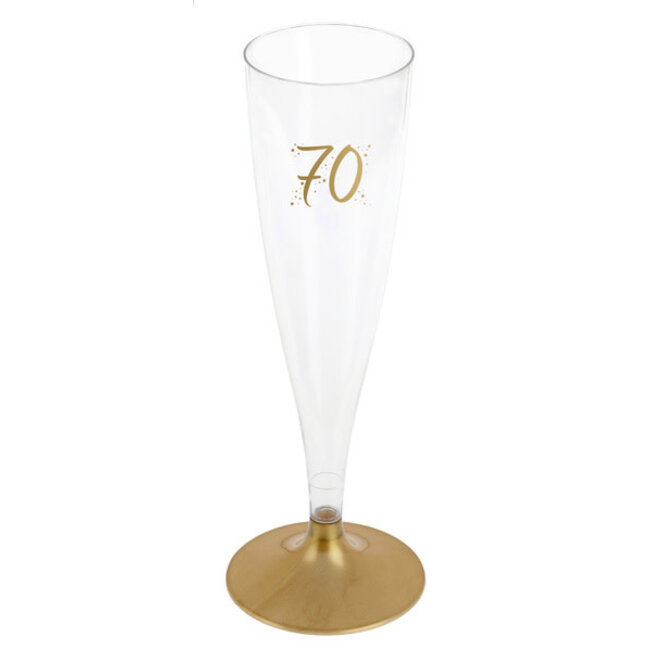 Champagne Flute - 70 Jaar - 140ml - 6st