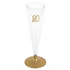 Champagne Flute - 80 Jaar - 140ml - 6st