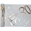 Santex Tafel loper Wit / Goud - 30 Jaar