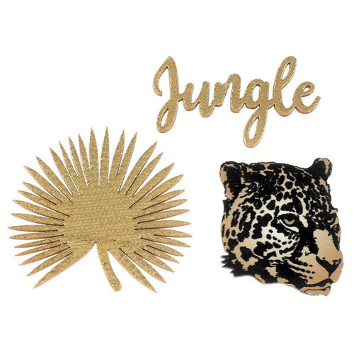 Leopard jungle Confetti - 4,5x6,5cm - 3 st 