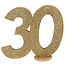 Glitter Tafel Nummers Goud - 30 - 11 x 10 cm