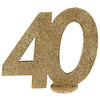 Glitter Tafel Nummers Goud - 40